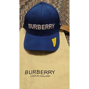 Blue Burberry Cap